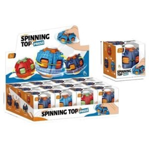 SPINNING TOP PRESS FINGERTIP STRESS RELIEF ASSORTED COLOR 12CT/ DISPLAY (DESIGN NO # 777A)