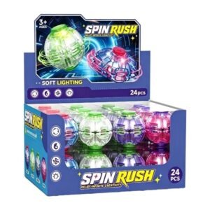 SPIN RUSH WITH LED LIGHT RELIEF-INFINITE CREATIVITY 24CT/ DISPLAY