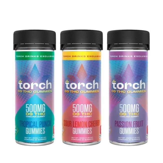 TORCH 500MG D9 THC GUMMIES 20CT JAR TORCH 500MG D9 THC GUMMIES 20CT JAR