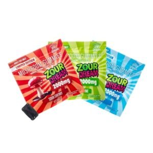 ZOUR DREAM X DRIP DREAM MUSHROOM XXXTRA STRENGHT 60,000MG GUMMIES 2CT/30PK DISPLAY