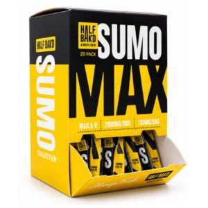 HALF BAK'D D9 SUMO MAX GUMMIES 100MG/PK 2CT/PK 20CT DISPLAY