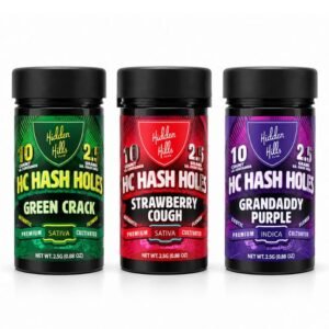 HIDDEN HILLS DIAMOND INFUSED 2.5GM THC PRE ROLLS 10CT JAR