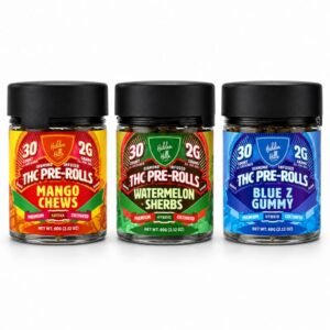 HIDDEN HILLS DIAMOND INFUSED 2GM THC PRE ROLLS 30CT JAR