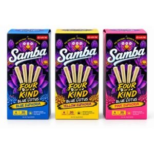 SAMBA BLUE LOTUS FOUR OF A KIND 2GM PRE ROLLS 10CT DISPLAY